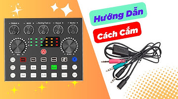 Hướng Dẫn Cắm Dây Livestream MA1 Với Sound Card V8S Pro Đơn Giản Dễ Hiểu Lắm Luôn Ý