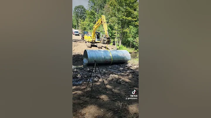 Big Culvert Pipe #shorts #constructionmachinery #youtubeshorts