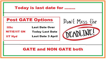 Hurry up! Today is the last date of these institutes | Post GATE Counselling 2022