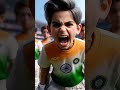 AI India vs Pakistan Cricket Match: Mini Shubman Gill vs Mini Babar Azam! 🏏🇮🇳🇵🇰#ai #shorts#trending