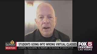 CCSD students going into wrong virtual classes