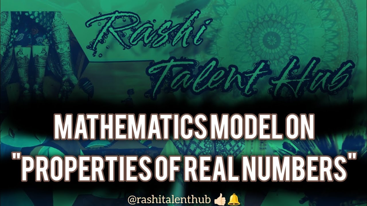 Maths model on " Properties of Real Numbers" | Maths TLM | Easy working model
