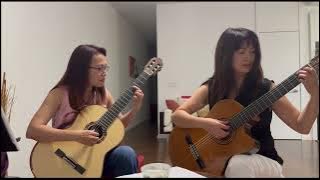 Romance De Amor Duo - Part 1 | Classical Guitar | Arr. by Thu Le for beginners