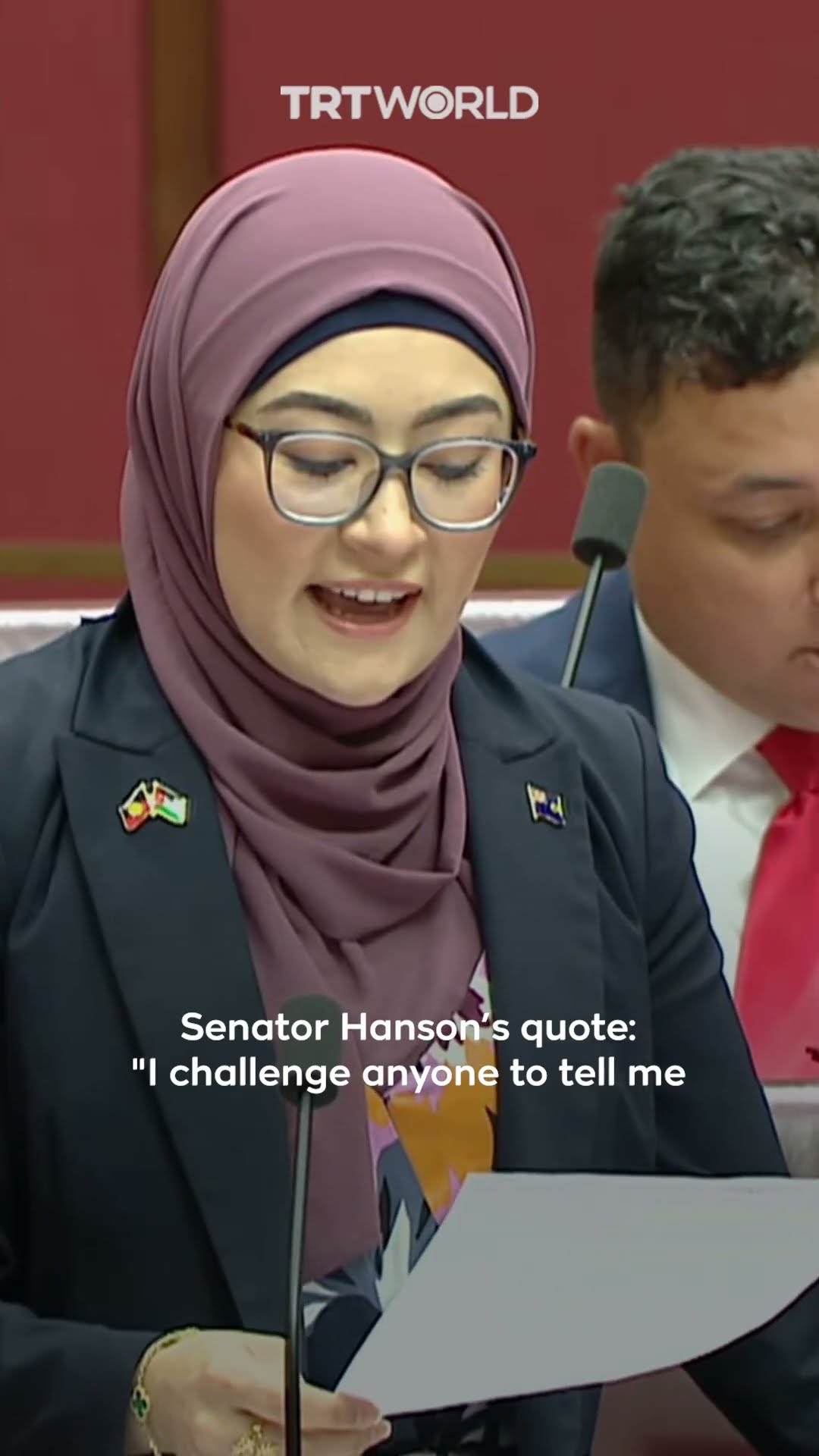 Senator Payman confronts Hanson on racist remarks in Australian parliament