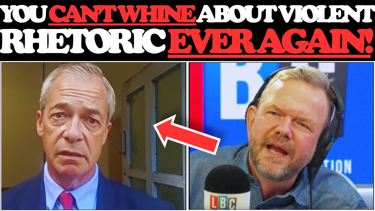 James O'Brien DESTROYS Nigel Farage With 10 UNANSWERABLE Examples Of Violent Language HYPOCRISY!
