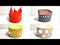 Crafts / Air dry clay candle holders / Easy Das clay candle holders