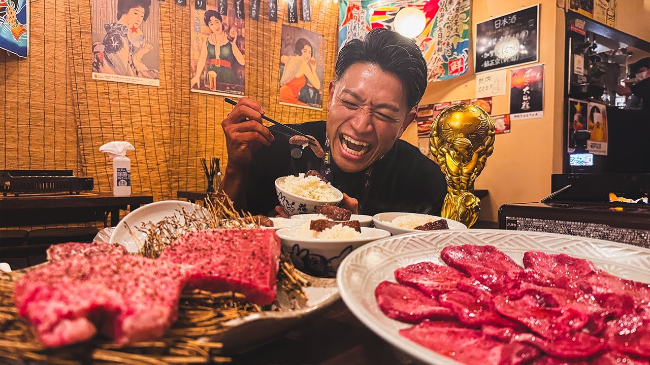 フィジーク優勝後の熱田が焼肉爆食