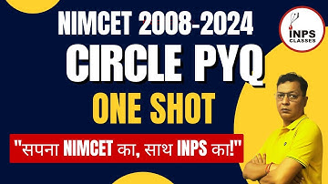 🟠 Circle PYQs (2008–2024) | NIMCET Coordinate Geometry Full Solution by Nitin Sir | INPS Classes