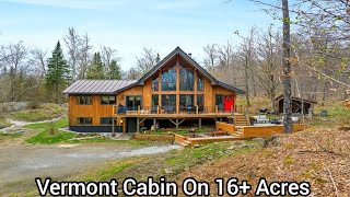Vermont Cabin On 16+ Acres / Multiple Skylights / VT Real Estate / EV Charger Installed in Cabins