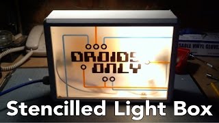How to make a Stencilled Light Box