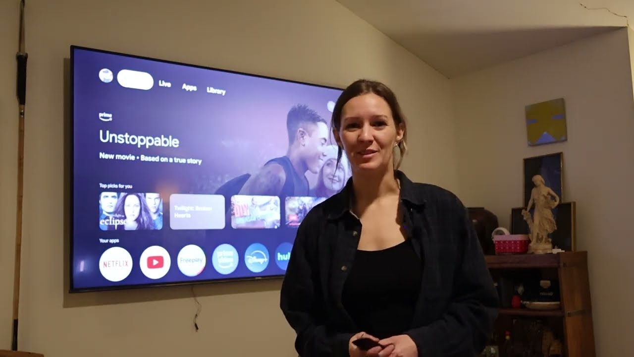 I install my 85" TV using Amazon Basics Low Profile Easy Install TV Wall Mount