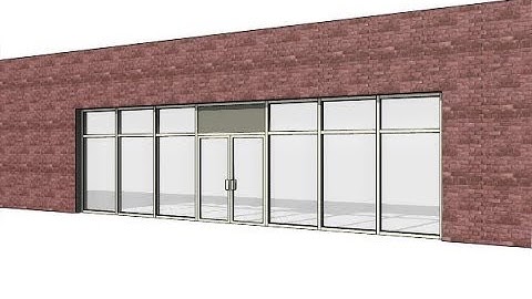 CREATE AND EMBED A STOREFRONT WALL IN REVIT 2024