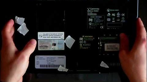 Cpu Upgrade Gateway ML3109 laptop (part 1)