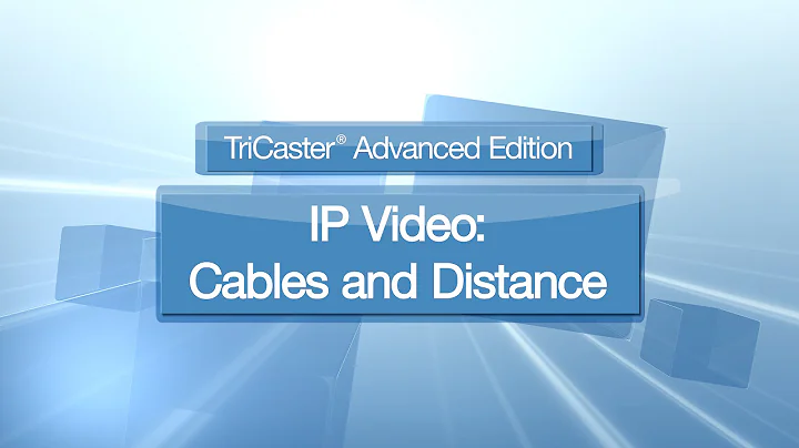 Dr Andrew Cross on Cable Distance and IP Video with NDI Technology