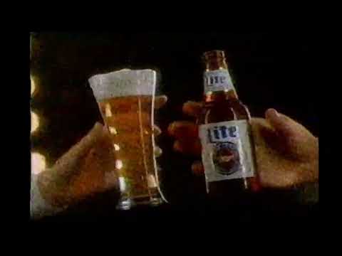 Bière Lite de Miller, vieille publicité (vers 1990)