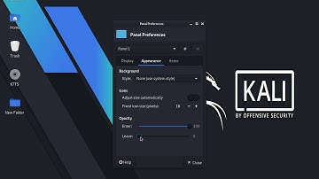 Kali Linux 2020.1 desktop setting and tool bar (ifconfig problem)