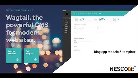 Wagtail: Blog app- model and templates: Part 4