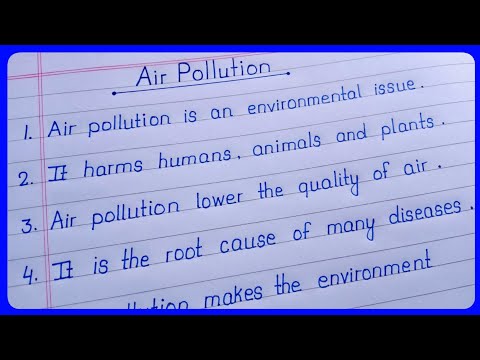 مقال من عشرة أسطر عن تلوث الهواء باللغة الإنجليزية كتابة مقال عن تلوث الهواء حول تلوث الهواء