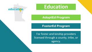 MN ADOPT&#39;s Education Program