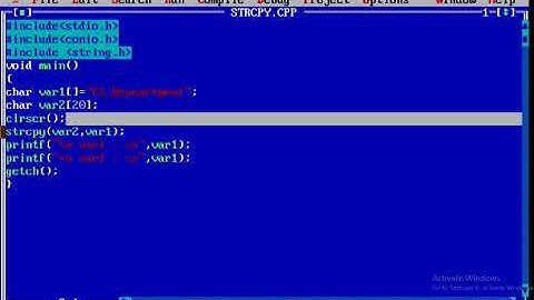 strcpy() with Program | #43