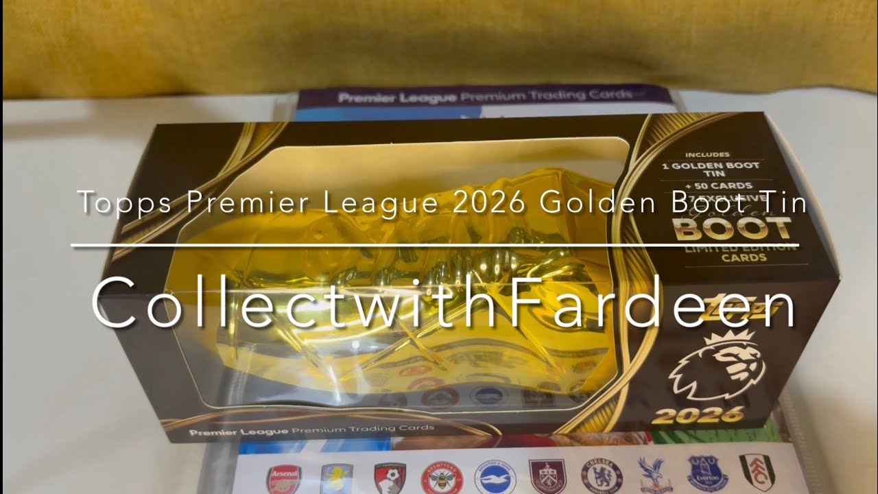 Topps Premier League 2026 Golden Boot Tin Opening! - YouTube