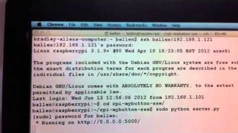 Server-sent events from a Raspberry Pi