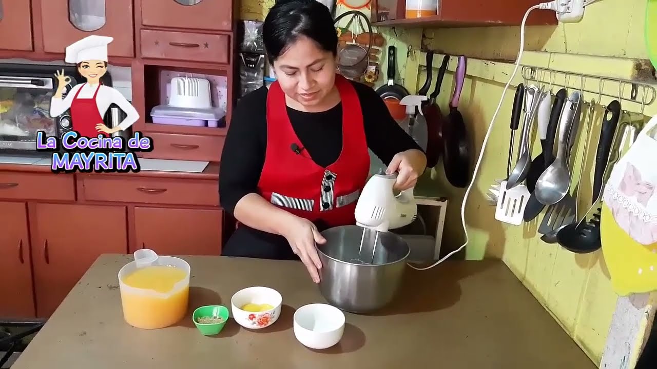 PONCHE DE HUEVOS CON JUGO DE NARANJA....BUENAZO😋.