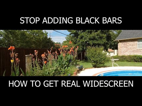 Stop adding black bars to your videos, do widescreen the right way !
