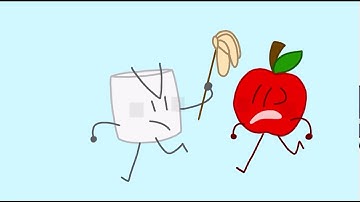 Marshmallow beats up apple (but I animated it)