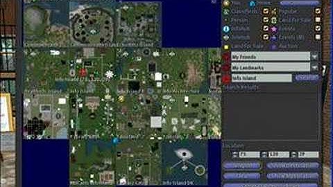 Using the World Map and Mini Map - Second Life
