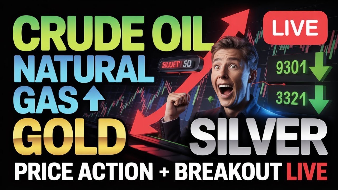 LIVE Commodity Market | Crude Oil, Natural Gas, Gold, Silver | Real-Time Analysis