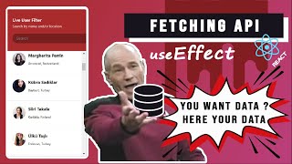 Fetching Data With useEffect in React JS- Live User Filter