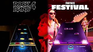 "Cake By The Ocean" by DNCE - Fortnite Festival vs Rock Band Chart Comparison