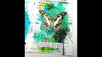 Art Journal Pages by Susanne using Brusho SprinkleIT