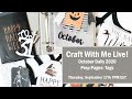 Craft With Me Live | October Daily 2020 Prep | Tags