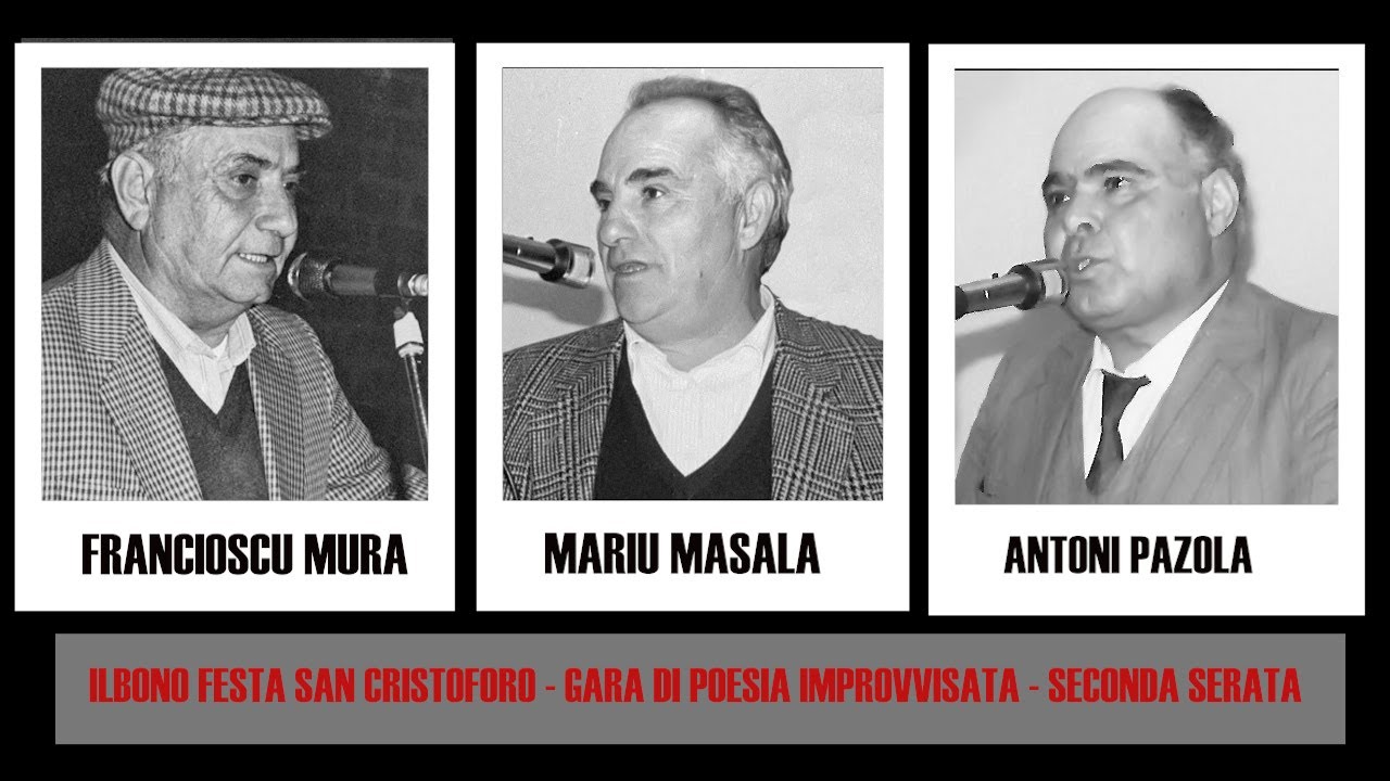 Ilbono,  San Cristoforo: Gara di Poesia Improvvisata  (gara anno '70-'71 )  [Mura-Masala-Pazola]