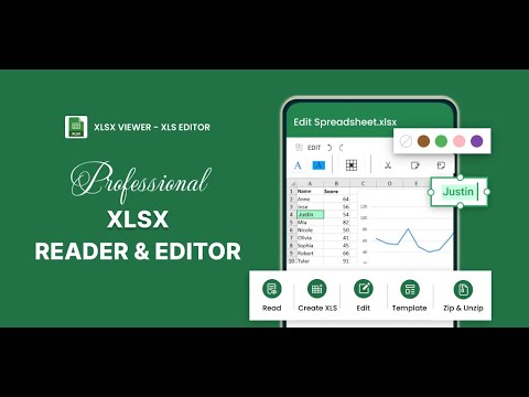 XLSX Viewer - Editor XLS