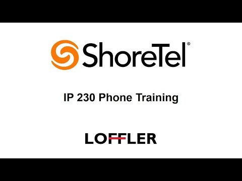 ShoreTel IP 230 Phone Training