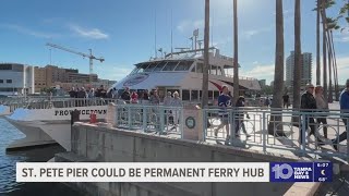 St Pete Pier could be a permanent ferry hub leaders say