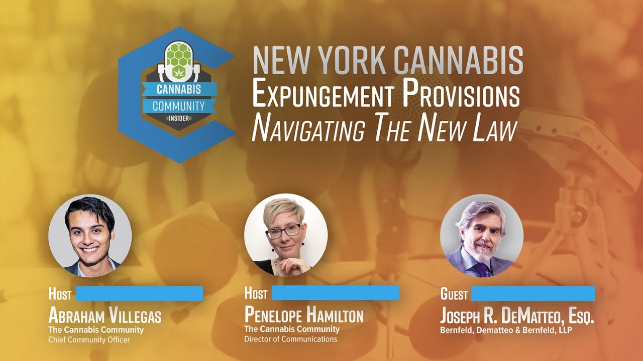 New York Cannabis Expungement Provisions | Navigating The New Law with Joseph DeMatteo, Esq