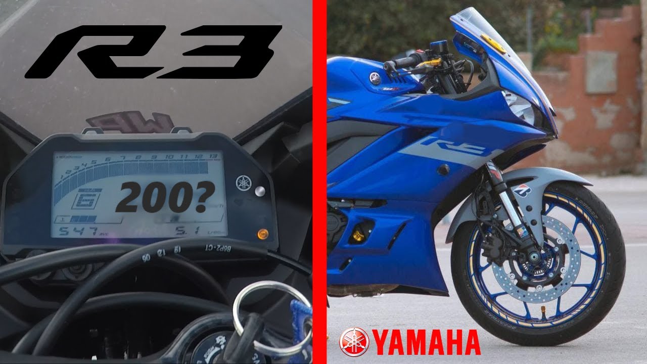 TOP SPEED YAMAHA R3 2020 - YouTube