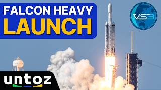 SpaceX Falcon Heavy Launches ViaSat-3 Mission! 🚀 | Full Liftoff and Landing | Untoz