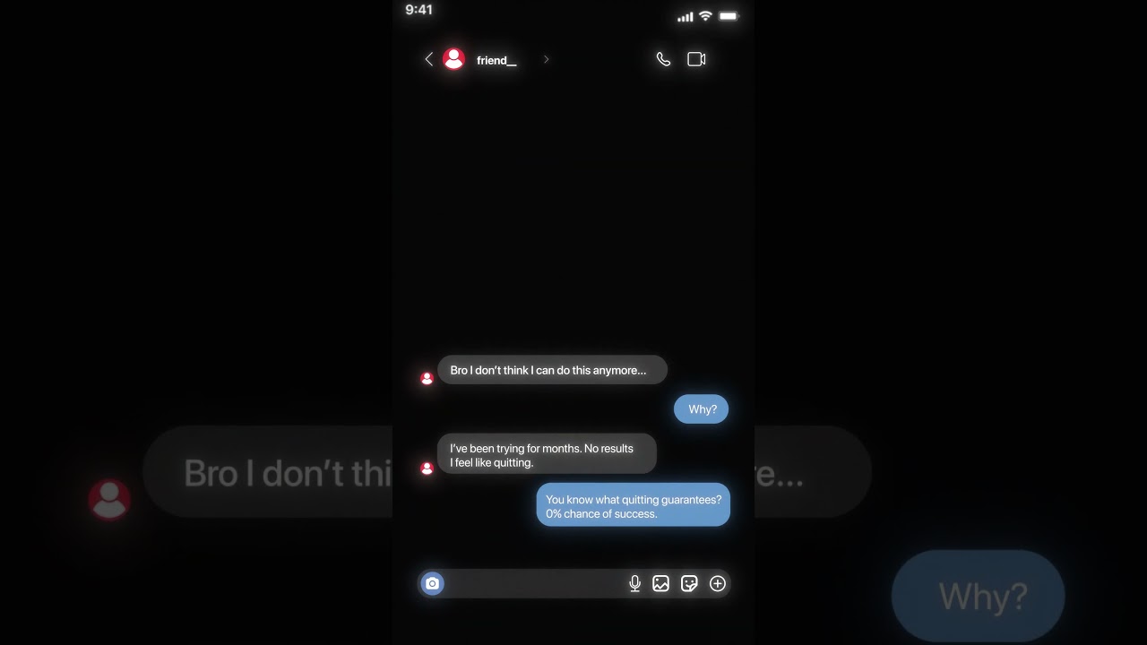 Animated Motivational Instagram Conversation – After Effects Animation