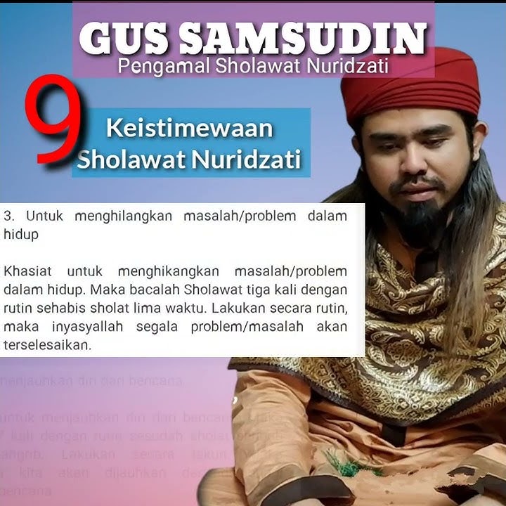 Keutamaan Sholawat nuridzati - Gus Samsudin Jadab #Shorts