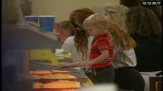 Working the concession stand at the theater in 1989