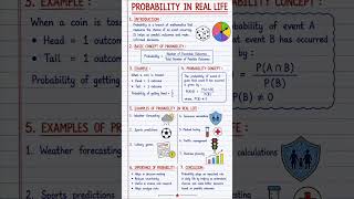 Probability in Real Life | Homework Help | Mathematics Project