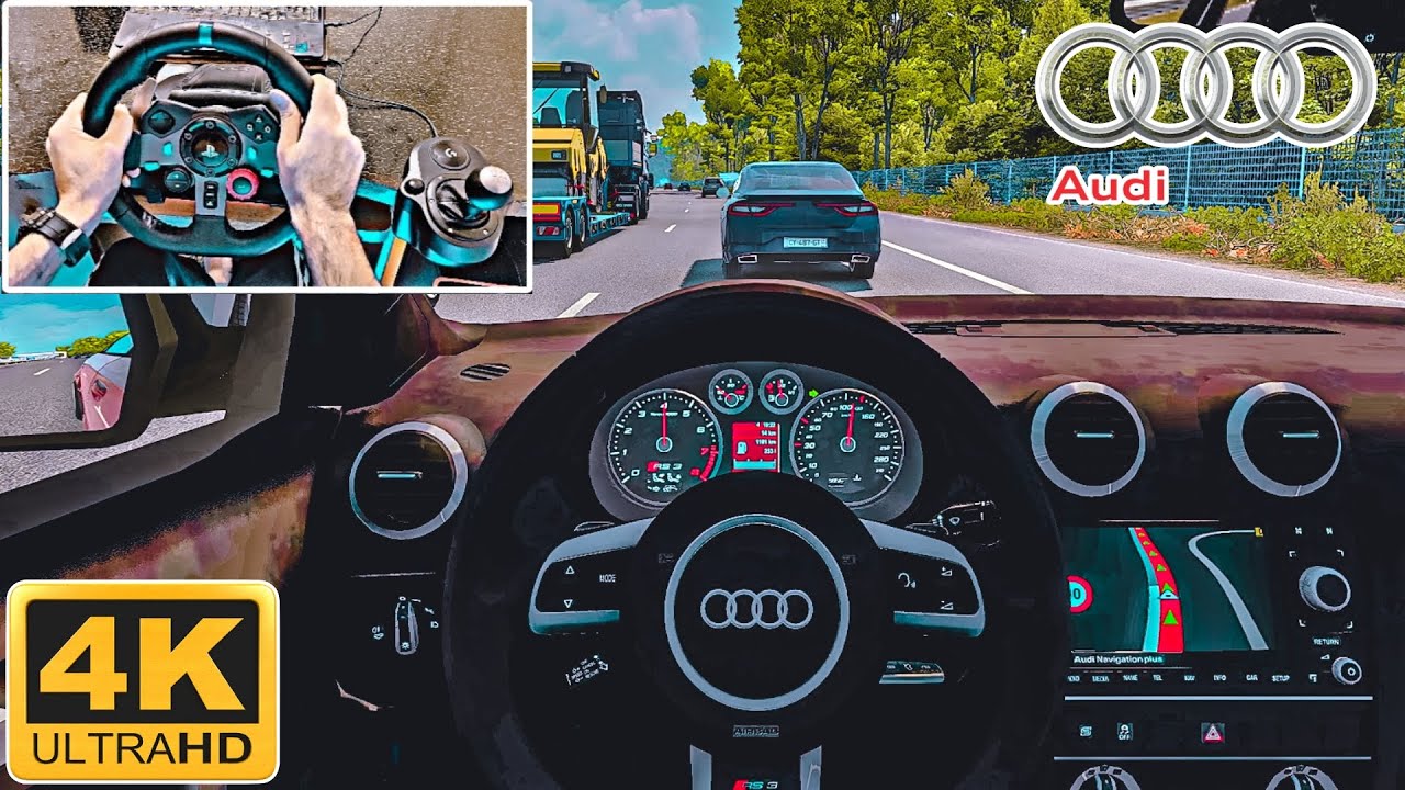 Euro Truck Simulator 2 - Audi RS3 Sportback - Logitech G29 Gameplay (ETS2 Gameplay)