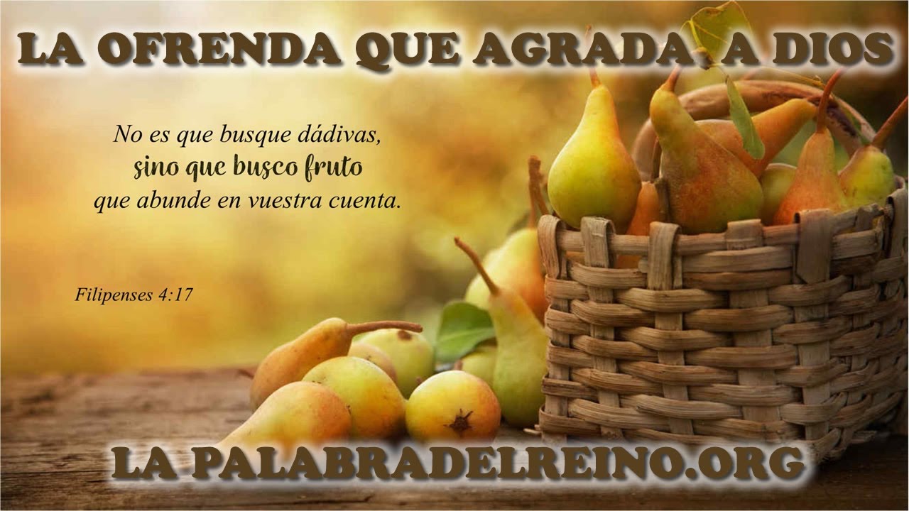 LA OFRENDA QUE AGRADA A DIOS - YouTube