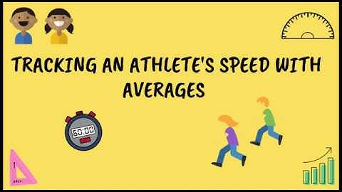 Average Speed (GRE, GMAT, CAT, SAT) : How to track an athelete