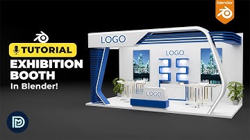 Exhibition Booth in Blender - 3D Modelling Process
